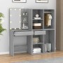 Tocador con LED y armario madera contrachapada gris Sonoma de vidaXL, Tocadores para dormitorios - Ref: Foro24-3120189, Preci...