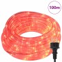 Luz de cuerda con 2400 LED Rojo 100 m PVC