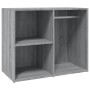 Tocador con LED y armario madera contrachapada gris Sonoma de vidaXL, Tocadores para dormitorios - Ref: Foro24-3120189, Preci...