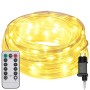 Luz de cuerda con 1200 LED Cálido 50 m PVC