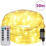 Luz de cuerda con 1200 LED Cálido 50 m PVC