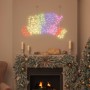 Cartel de Navidad con 240 LED Multicolor 100 x 50 cm PVC