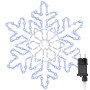 Copos de nieve navideños Azul 55.5 x 55.5 x 0.75 cm PVC