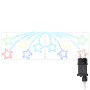Estrella de Navidad con 432 LED Multicolor 180 x 57 cm PVC
