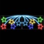 Estrella de Navidad con 432 LED Multicolor 180 x 57 cm PVC