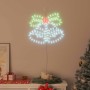 Campana de Navidad con 144 LED Multicolor 56 x 46 cm PVC