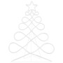 Luz en forma de árbol de Navidad Multicolor 80 x 56 cm PVC