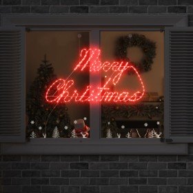 Cartel de Navidad con 216 LED Rojo 99 x 55 x 13 cm Hierro Cartel de Navidad con 216 LED Rojo 99 x 55 x 13 cm Hierro