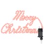 Cartel de Navidad con 216 LED Rojo 99 x 55 x 13 cm Hierro