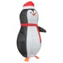 Figura de pingüino de nieve Blanco cálido 78 x 88 x 180 cm tela