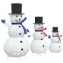 Familia de Muñecos de Nieve Navideños 3 pcs Cálido