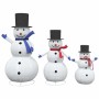Familia de Muñecos de Nieve Navideños 3 pcs Cálido