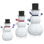 Familia de Muñecos de Nieve Navideños 3 pcs Cálido
