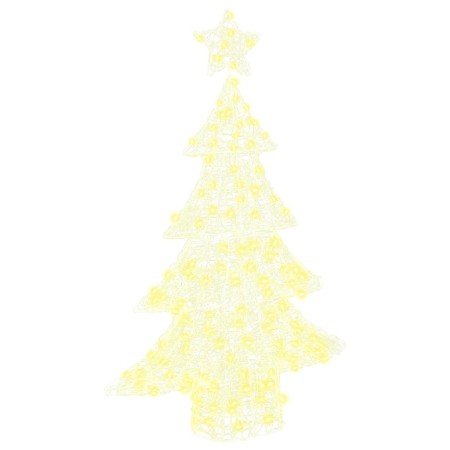 Árbol de Navidad con 100 LED cálido 120 cm Acrílico