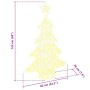 Árbol de Navidad con 100 LED cálido 120 cm Acrílico