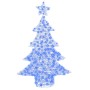 Árbol de Navidad con 100 LED Azul 120 cm Acrílico