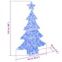 Árbol de Navidad con 100 LED Azul 120 cm Acrílico
