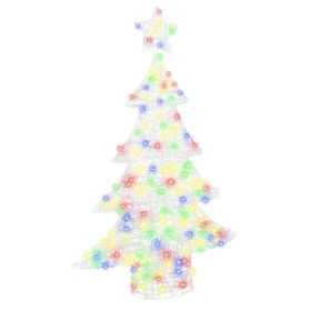 Árbol de Navidad con 100 LED Multicolor 120 cm Acrílico Árbol de Navidad con 100 LED Multicolor 120 cm Acrílico