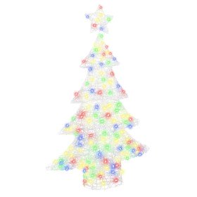 Árbol de Navidad con 100 LED Multicolor 120 cm Acrílico Árbol de Navidad con 100 LED Multicolor 120 cm Acrílico