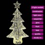 Árbol de Navidad con 160 LED cálido 150 cm Acrílico