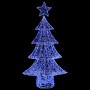 Árbol de Navidad con 160 LED Azul 150 cm Acrílico