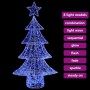 Árbol de Navidad con 160 LED Azul 150 cm Acrílico