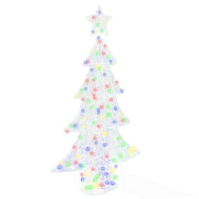 Árbol de Navidad con 160 LED Multicolor 150 cm Acrílico Árbol de Navidad con 160 LED Multicolor 150 cm Acrílico