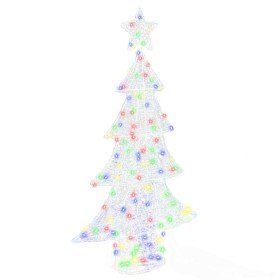 Árbol de Navidad con 160 LED Multicolor 150 cm Acrílico Árbol de Navidad con 160 LED Multicolor 150 cm Acrílico