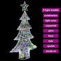 Árbol de Navidad con 160 LED Multicolor 150 cm Acrílico