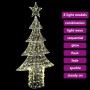 Árbol de Navidad con 240 LED cálido 180 cm Acrílico