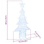 Árbol de Navidad con 240 LED frío 180 cm Acrílico