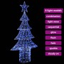 Árbol de Navidad con 240 LED Azul 180 cm Acrílico