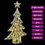 Árbol de Navidad con 120 LED cálido 120 cm PET