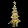 Árbol de Navidad con 160 LED cálido 150 cm PET