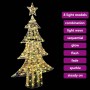 Árbol de Navidad con 160 LED cálido 150 cm PET