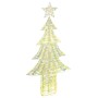 Árbol de Navidad con 240 LED cálido 180 cm PET