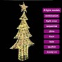 Árbol de Navidad con 240 LED cálido 180 cm PET