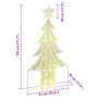 Árbol de Navidad con 240 LED cálido 180 cm PET