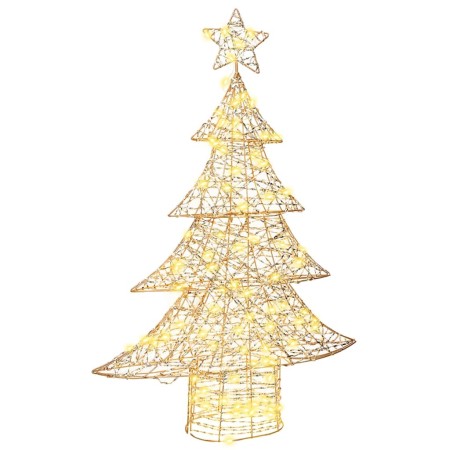 Árbol de Navidad con 120 LED cálido 120 cm PET