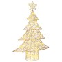 Árbol de Navidad con 120 LED cálido 120 cm PET