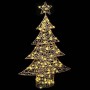 Árbol de Navidad con 120 LED cálido 120 cm PET