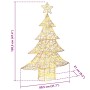 Árbol de Navidad con 120 LED cálido 120 cm PET