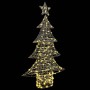 Árbol de Navidad con 160 LED cálido 150 cm PET