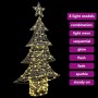 Árbol de Navidad con 160 LED cálido 150 cm PET