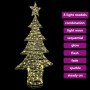 Árbol de Navidad con 240 LED cálido 180 cm PET