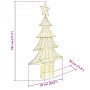 Árbol de Navidad con 240 LED cálido 180 cm PET