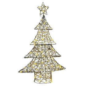 Árbol de Navidad con 120 LED cálido 120 cm Ratán Árbol de Navidad con 120 LED cálido 120 cm Ratán