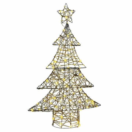 Árbol de Navidad con 120 LED cálido 120 cm Ratán