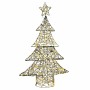 Árbol de Navidad con 120 LED cálido 120 cm Ratán