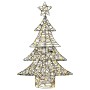 Árbol de Navidad con 120 LED cálido 120 cm Ratán